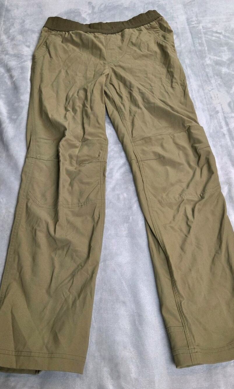 Rei Co-Op Sahara Pants Kids boys Large 14-16 Olive Green Nylon Stretch outdoor